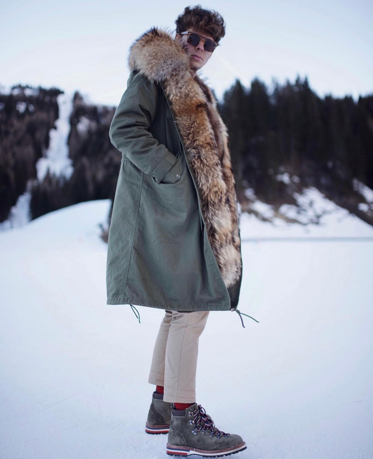 PARKA MAN COURMAYEUR GREEN
