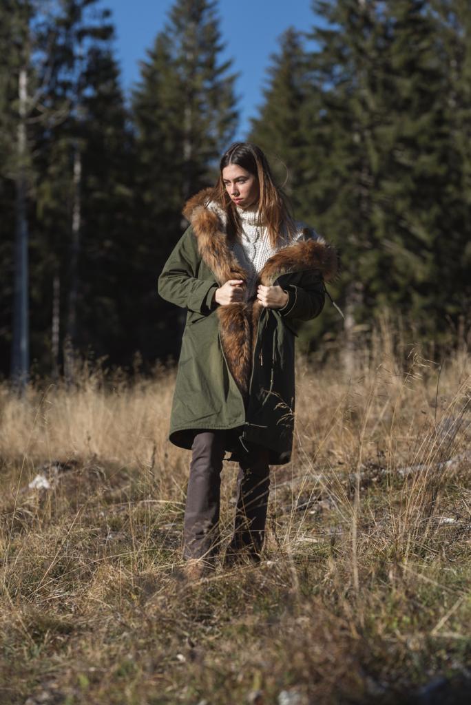 PARKA EXTRA LONG COURMAYEUR GREEN