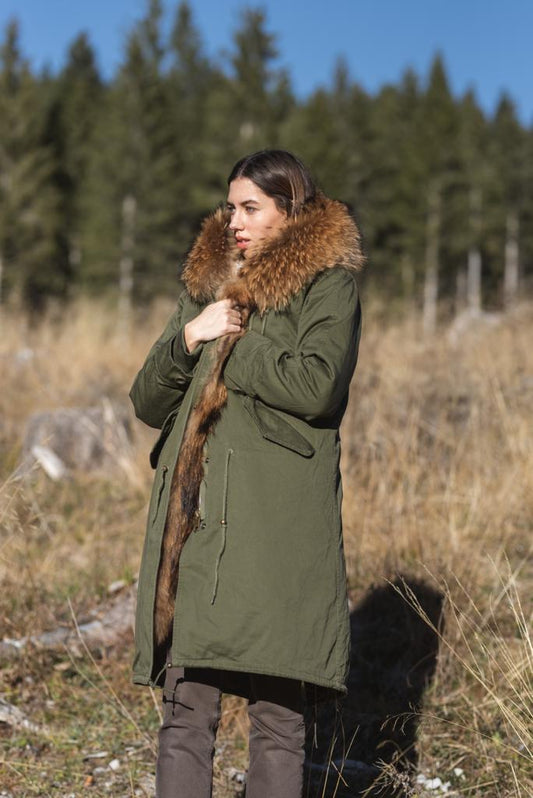 PARKA EXTRA LONG COURMAYEUR GREEN