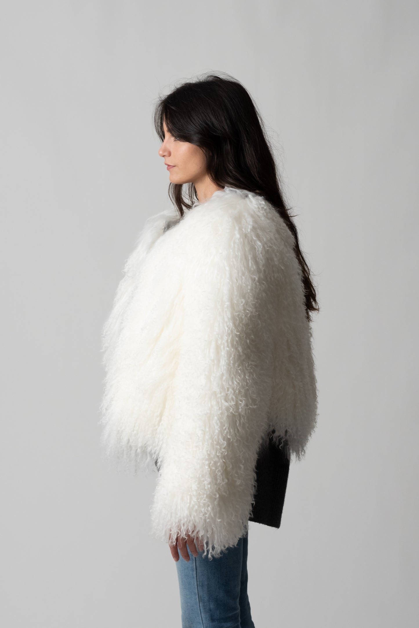 PELLICCIA MONGOLIA WHITE