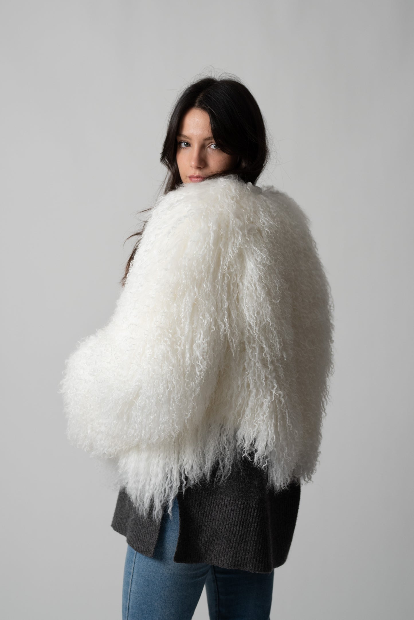 PELLICCIA MONGOLIA WHITE