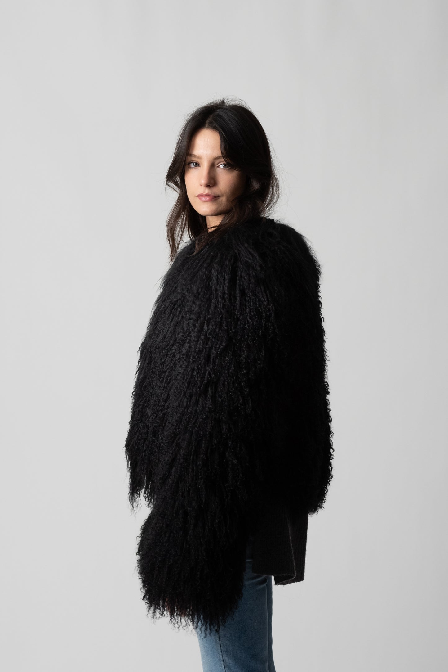 PELLICCIA MONGOLIA BLACK