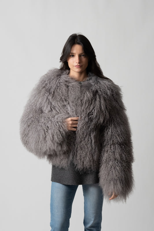 PELLICCIA MONGOLIA GREY