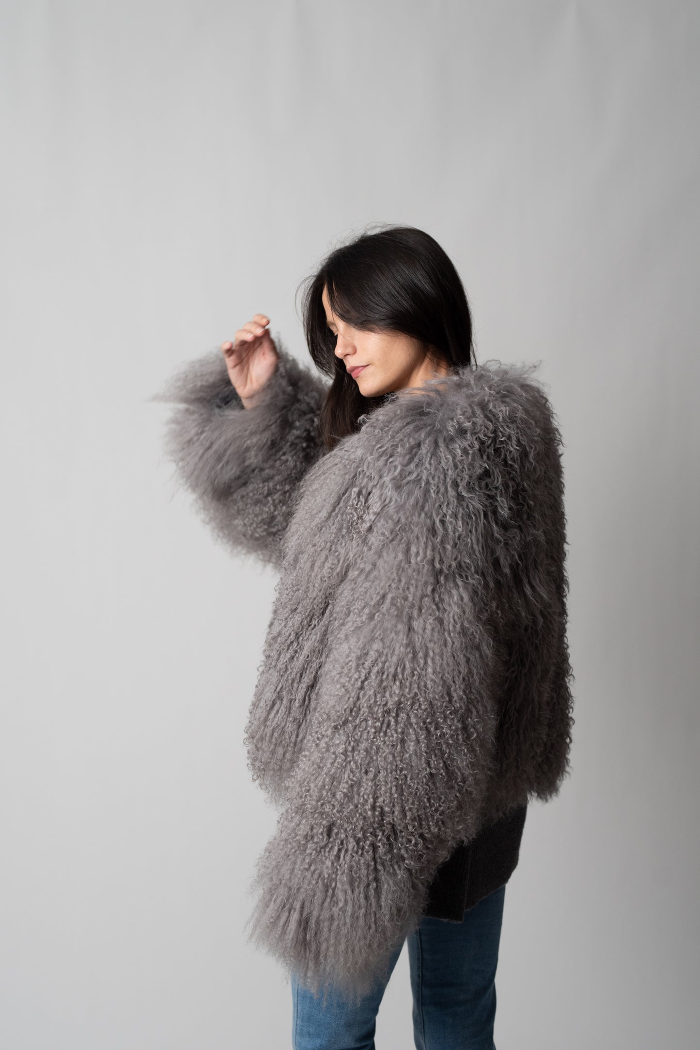 PELLICCIA MONGOLIA GREY