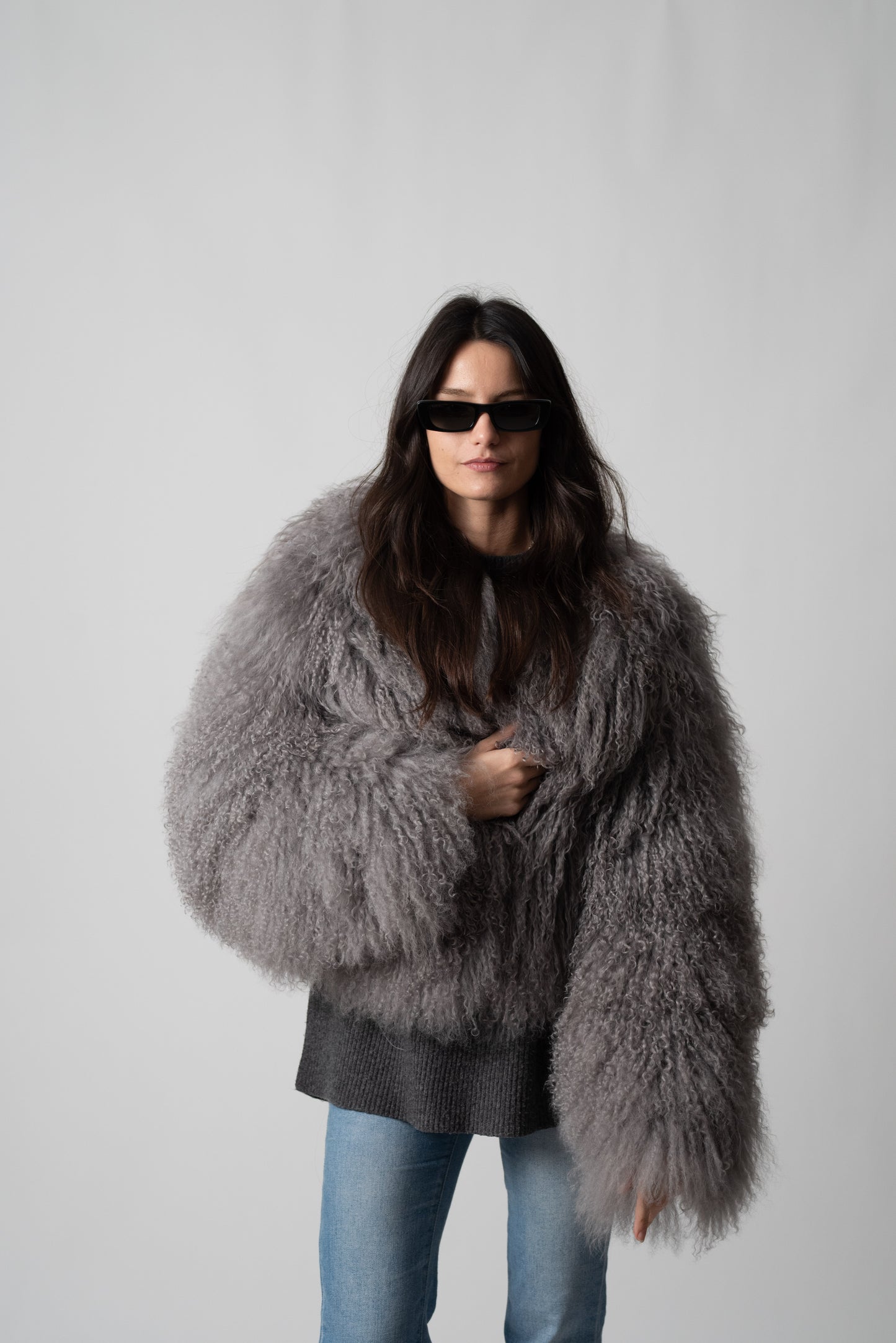 PELLICCIA MONGOLIA GREY