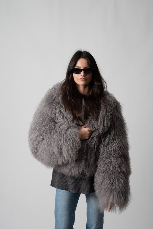 PELLICCIA MONGOLIA GREY