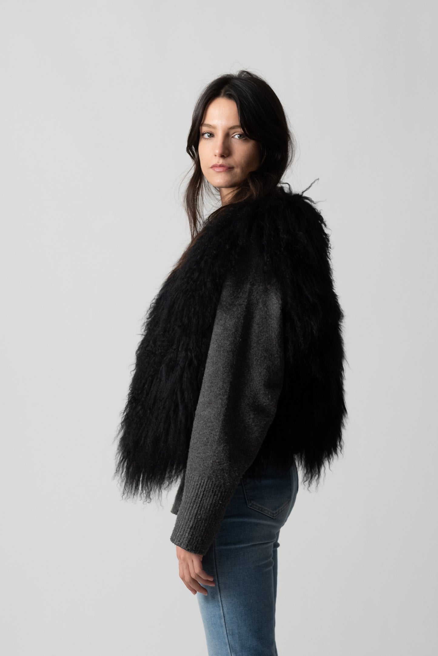 GILET MONGOLIA BLACK