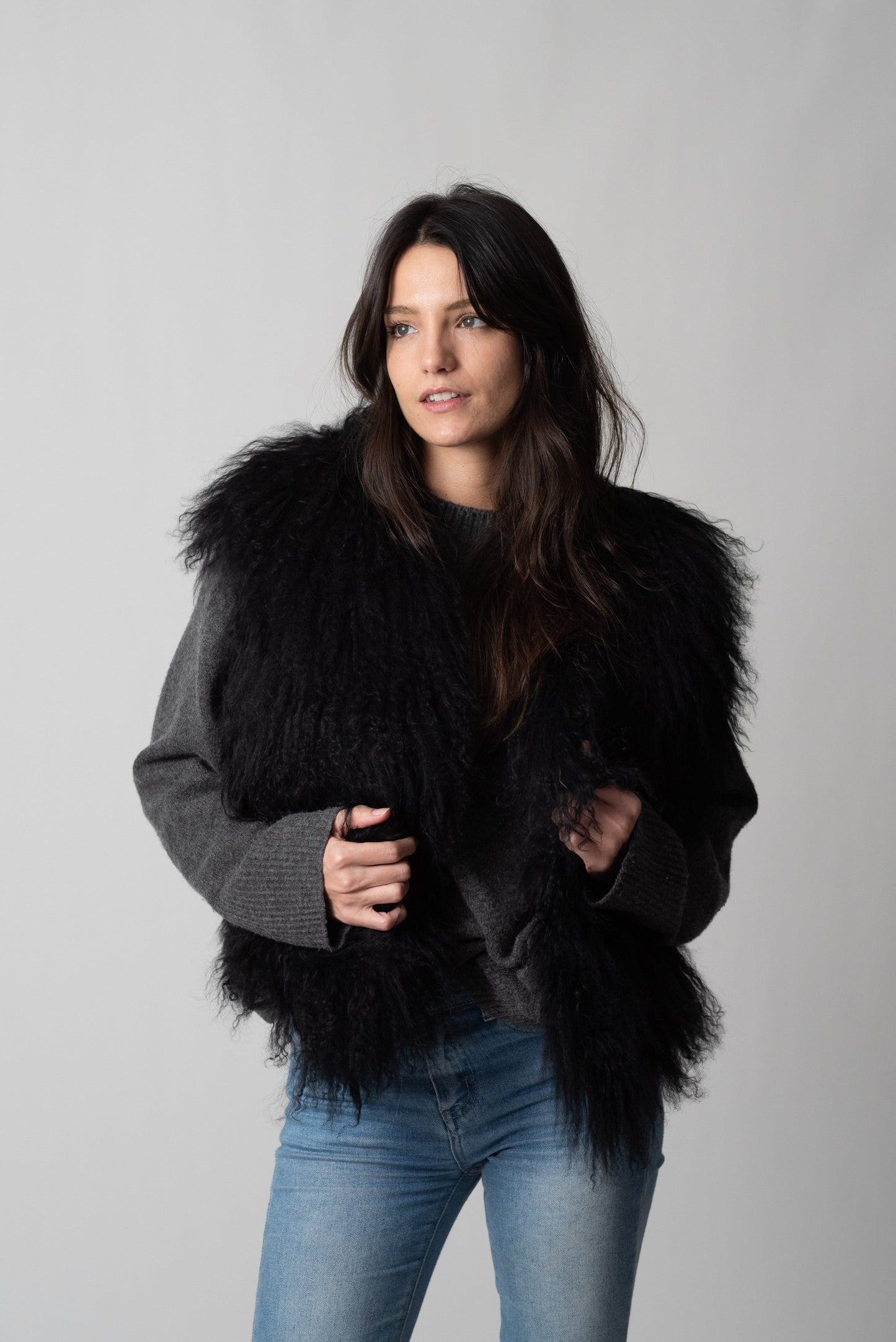 GILET MONGOLIA BLACK