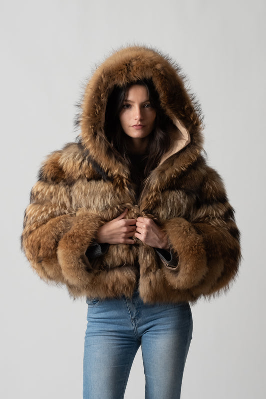 PELLICCIA MURMASKY CON CAPPUCCIO